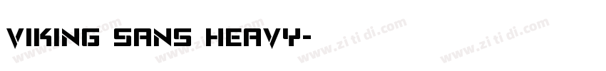 Viking Sans Heavy字体转换